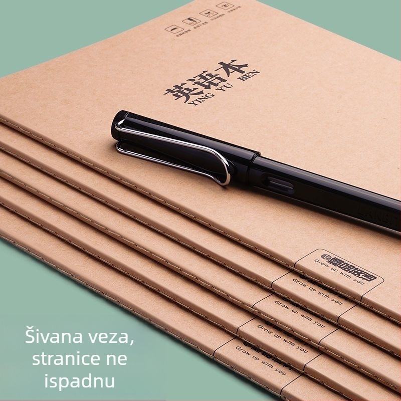 Mengjin bilježnica za vježbanje s Car Line vezom, omot od papira, unutarnji materijal: drvena celuloza