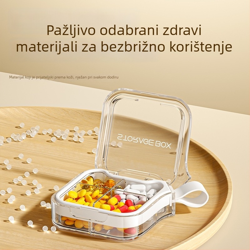 Suyue H001 Prijenosna kutija za tablete s pretincima – preklopni poklopac, vodootporna