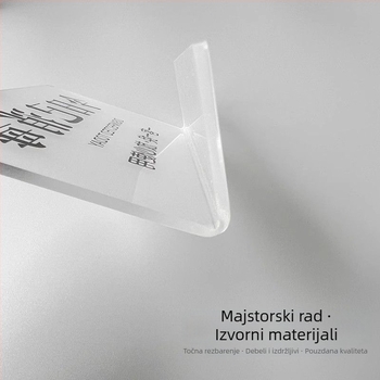 Akrilna tablica recepcije za hotele i hostele, prilagodljiva izrada, materijal: akril, brend: JVNYI/Junyi