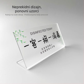 Akrilna tablica recepcije za hotele i hostele, prilagodljiva izrada, materijal: akril, brend: JVNYI/Junyi