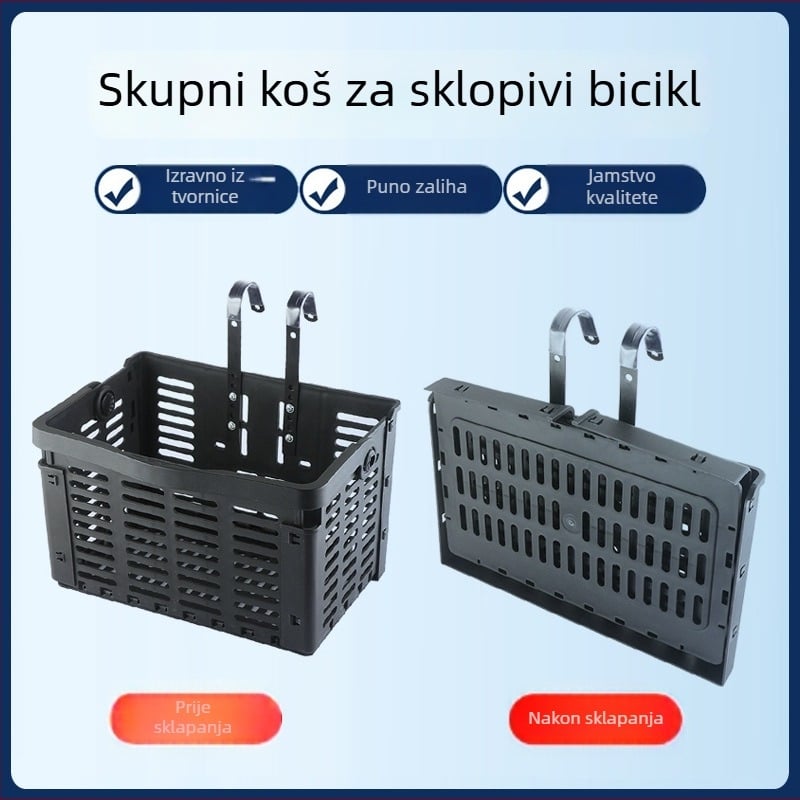 Košarica za bicikl plastična kutu