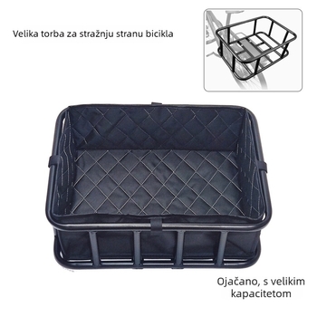 Stražnja košara za bicikl, metalna, za prijevoz kućnih ljubimaca, za planinske bicikle
