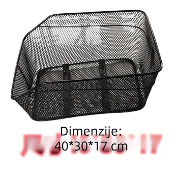 Koš za bicikl za stražnji nosač, metalni, 20 komada u pakiranju