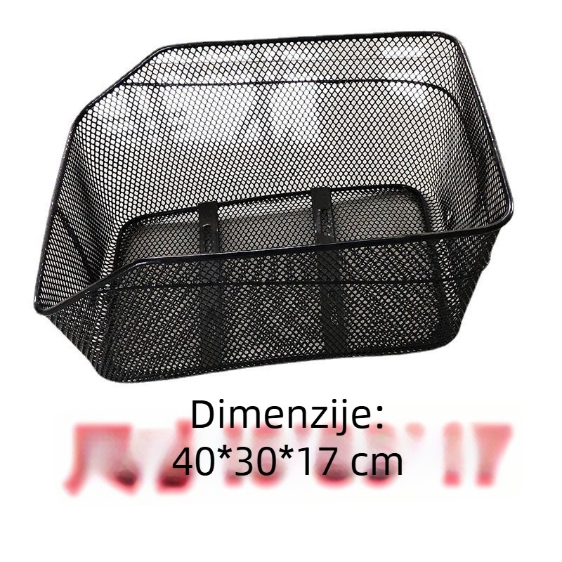 Koš za bicikl za stražnji nosač, metalni, 20 komada u pakiranju