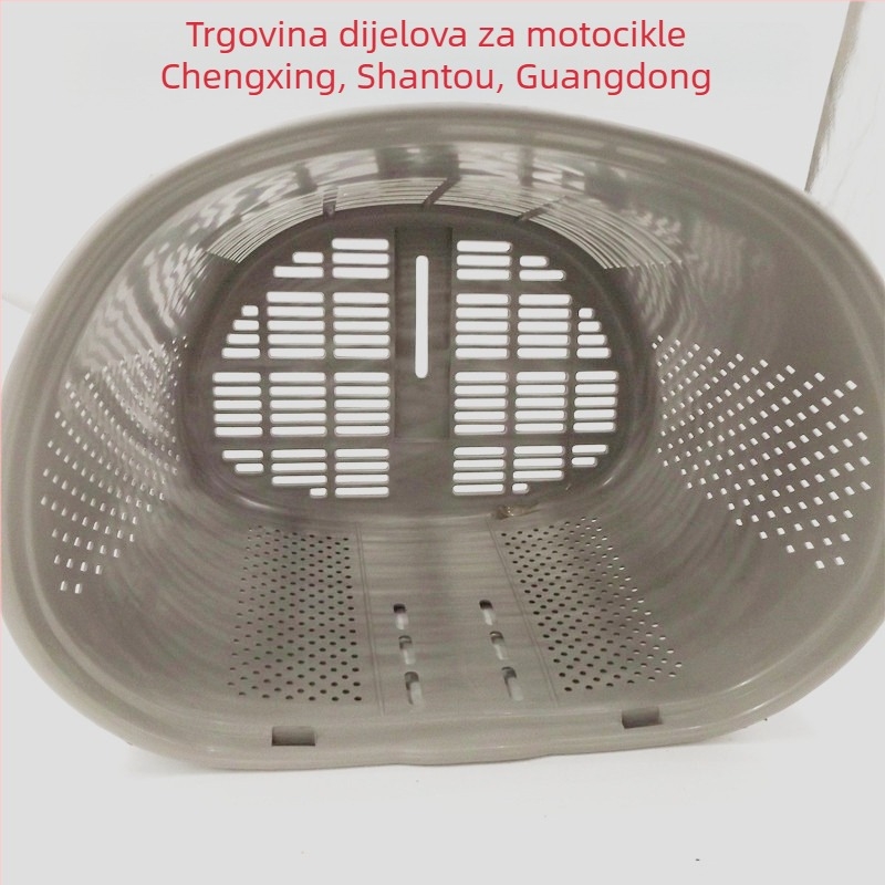 Sklopivi prednji koš za bicikl, plastični, okrugli