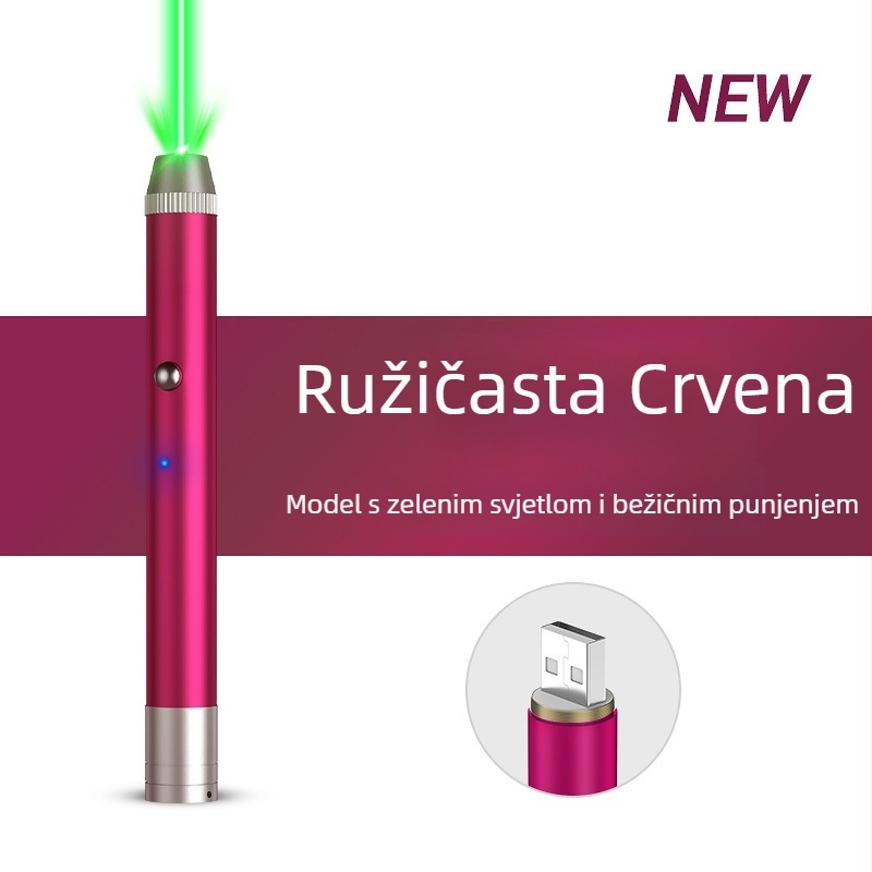 Whist laserska svjetiljka s laserskom indikacijom – za prodaju, pješčani stol, nastavu i trenera; pakiranje 100 kom; materijal plastika