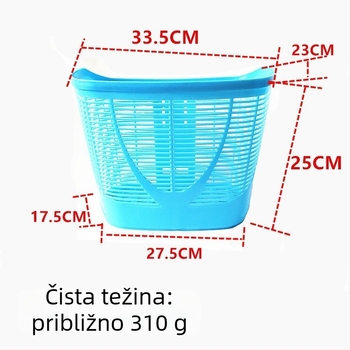 Plastični koš za planinski bicikl, polukružnog oblika, branda WJ, dodatak za bicikl