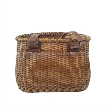 Prednja košara za bicikl od ratana, model BM19-065, marka Haizhi, materijal: ratan, stil: korejski, porijeklo: Guangxi