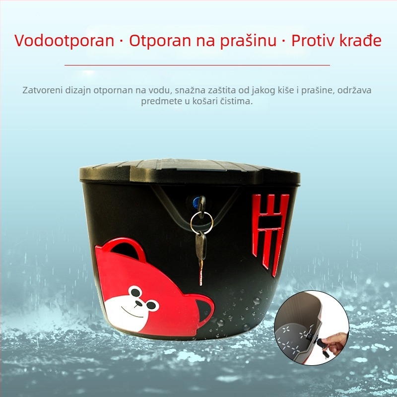 Koš za električni bicikl, plastični, Urban Mantis