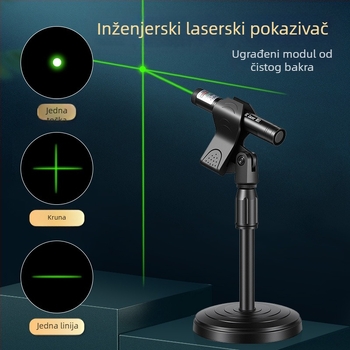 Que Chuang metalni laserski nivelo s križnom linijom, infracrvenom linijom i preciznim označavanjem pravog kuta
