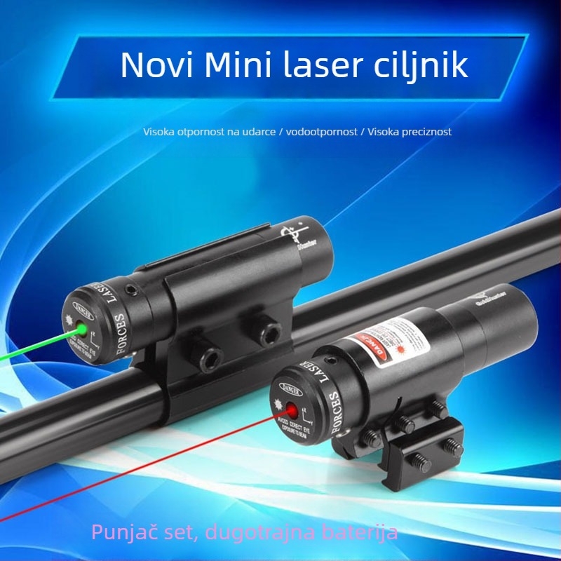 Mini infracrveni laserski nišan s podešavanjem gore-dolje i lijevo-desno, aluminijska legura, JG8