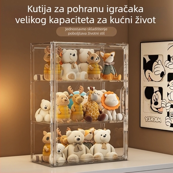 Kutija za pohranu figurica Model 9019, PET materijal, može se slagati s pregradama, kapacitet 35 L