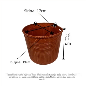 Prednja košara za bicikl, univerzalna ugradnja, plastika, velika zapremina