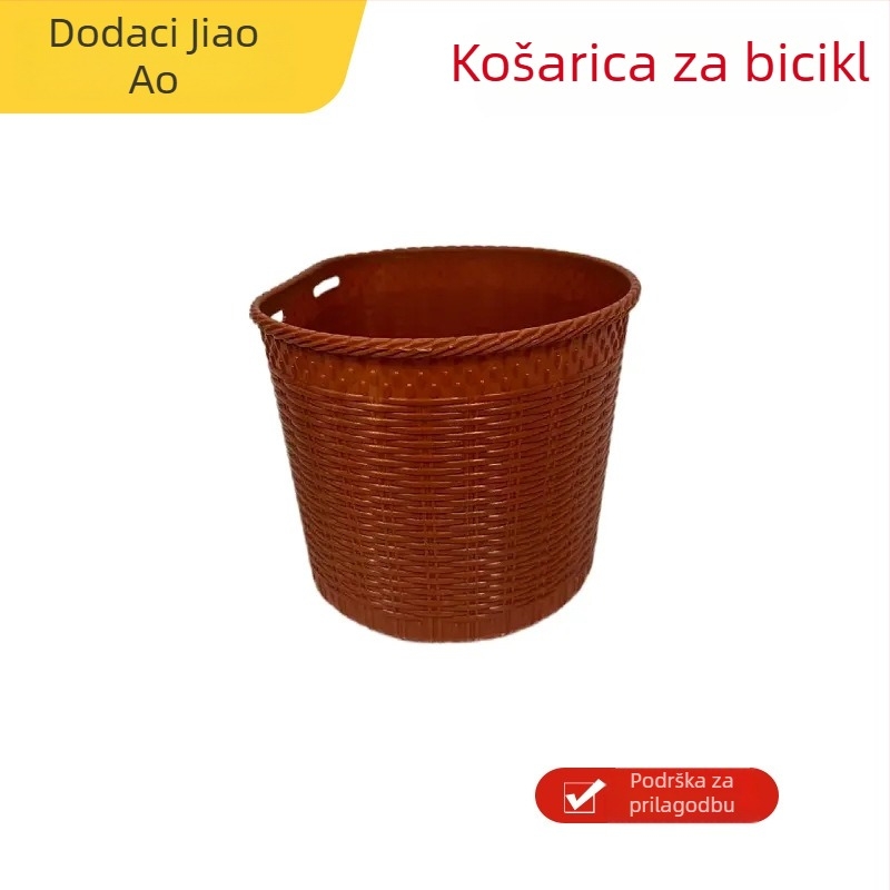 Prednja košara za bicikl, univerzalna ugradnja, plastika, velika zapremina