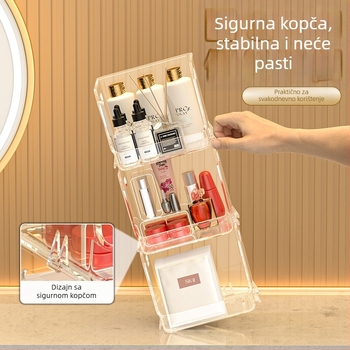 Stolna kutija za kozmetiku YH-901 | PET plastika, 18L kapacitet, stackable