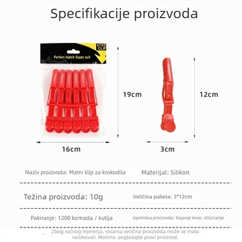 Mingxia klipsa za kosu u obliku kljuna – plastična, univerzalna upotreba