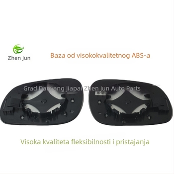 Stražnji retrovizor, model 2025 SMART, stil: staklo + grijana pločica + baza, tip ogledala: zakrivljen, napajanje: 12V, materijal ogledala: kromirani