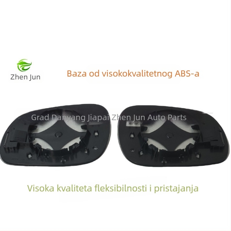 Stražnji retrovizor, model 2025 SMART, stil: staklo + grijana pločica + baza, tip ogledala: zakrivljen, napajanje: 12V, materijal ogledala: kromirani