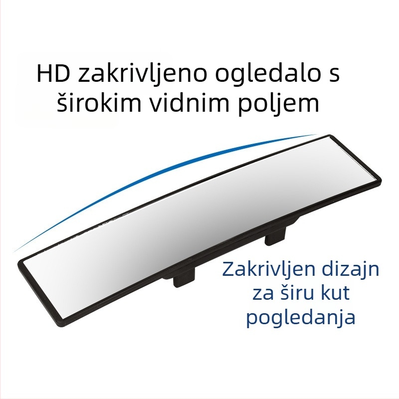 Automobilski retrovizor širokokut s kuglastim staklom, 12V, univerzalno, plastični poklopac