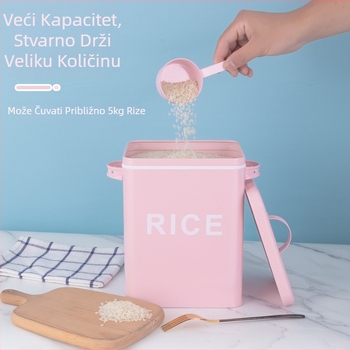 T077 posuda za skladištenje riže od pocinčanog željeza s brtvom protiv vlage i zaštitom od štetočina