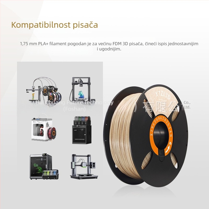 PLA filament s marmornim učinkom 1,75 mm, 1 kg, za FDM 3D pisače