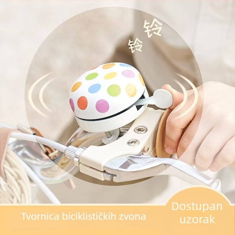 Dječji zvončić za bicikl, metalni karikaturni dizajn, model SML, ovlaštena privatna marka, prilagođena obrada