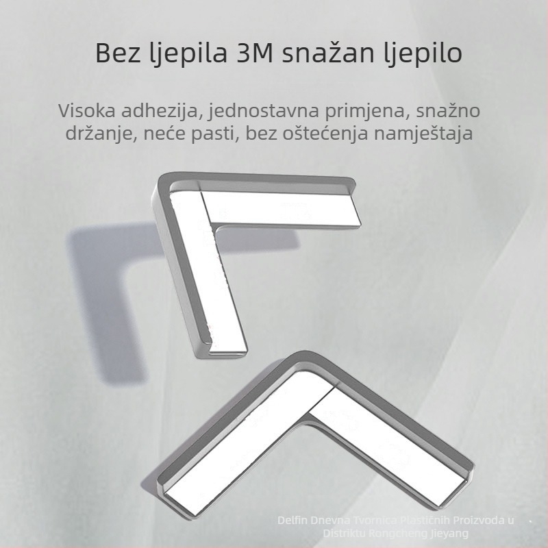 Zaštitni pokrov kuta prozora, otporan na sudar, pravokutnog oblika, proziran; Podrijetlo: Jieyang, Guangdong