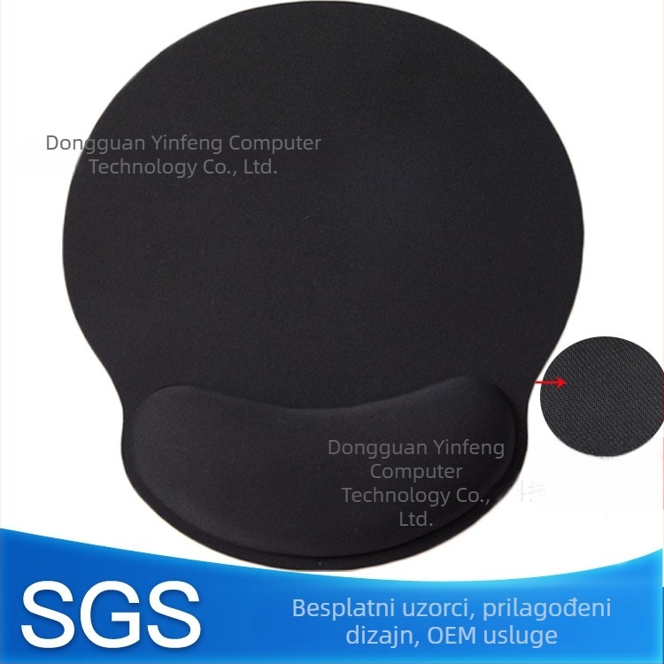 YF99 Kompaktna podloga za miš s podrškom za zglob, podloga od pjene s memorijom, ispis logotipa, OEM prilagođavanje