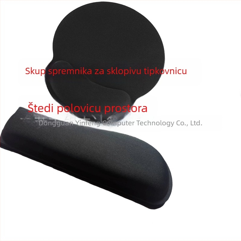 YF99 Kompaktna podloga za miš s podrškom za zglob, podloga od pjene s memorijom, ispis logotipa, OEM prilagođavanje