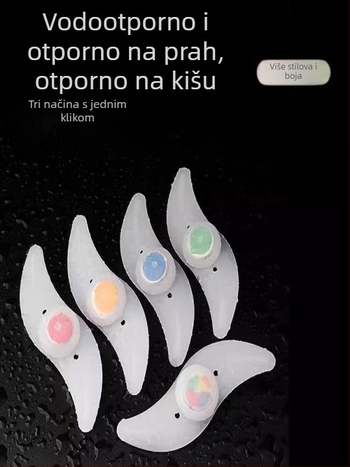 LED svjetlo za gumu bicikla s integriranim svjetlom na šipkama i noćnim upozorenjem — Marka The First Force, model XCLTD, materijal plastika