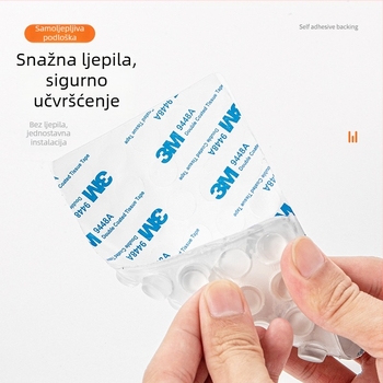 Samoljepljiva polusferična podloga za noge ormarića – prozirna PU, protiv klizanja, protiv sudara, tih namještaj (Sferični, PU, Transparentni, Samoljepiva, Protiv klizanja/Protiv sudara)