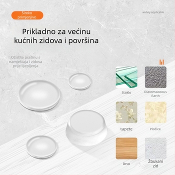 Samoljepljiva polusferična podloga za noge ormarića – prozirna PU, protiv klizanja, protiv sudara, tih namještaj (Sferični, PU, Transparentni, Samoljepiva, Protiv klizanja/Protiv sudara)