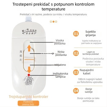 Grijajući jastuk za sjedenje u uredu - perivi, otklonjivi jastuk za stolicu, USB uključen, model Heating Insole, gornji materijal: prava koža, potplat: guma, broj proizvoda: ltao1009174132