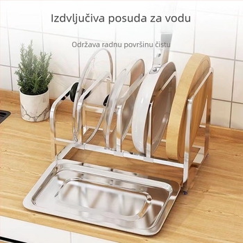 Držač za daska za rezanje od nehrđajućeg čelika 304 — višestruki, pomični, moderan minimalistički dizajn