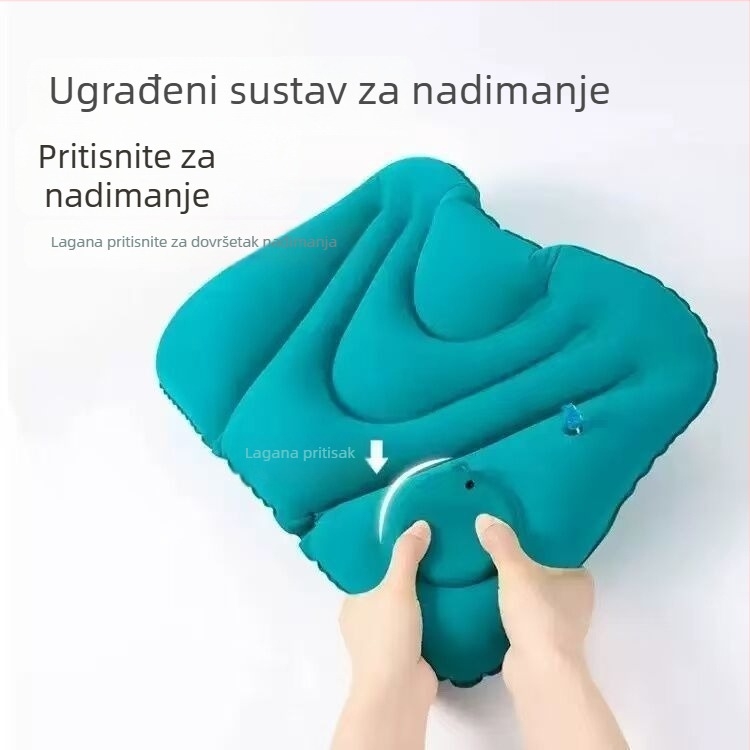 Naduvljiva lumbalna jastučnica za duga putovanja – sklopiva, PVC površina, debljina 15 mm
