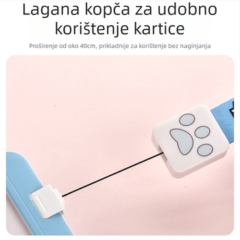 CTZD Izvlačni držač kartica s naramenicom za kampusni pristup, anti-gubitak autobusne kartice i studentske kartice za obrok