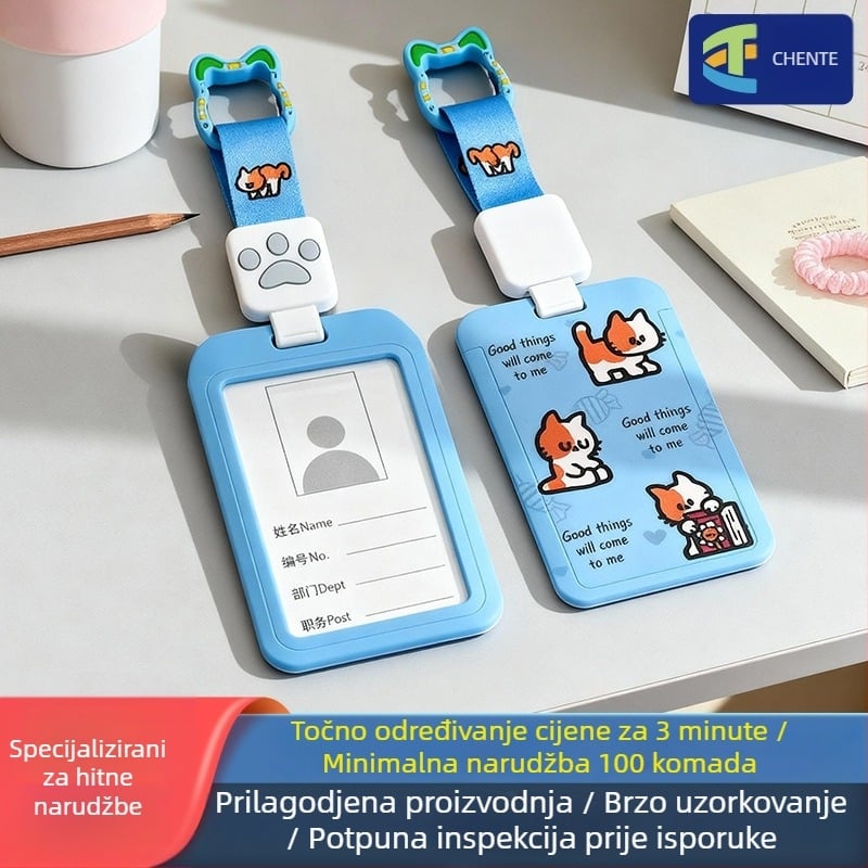 CTZD Izvlačni držač kartica s naramenicom za kampusni pristup, anti-gubitak autobusne kartice i studentske kartice za obrok