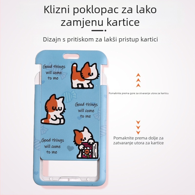 CTZD Izvlačni držač kartica s naramenicom za kampusni pristup, anti-gubitak autobusne kartice i studentske kartice za obrok