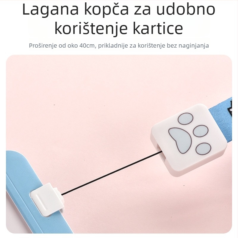 CTZD Izvlačni držač kartica s naramenicom za kampusni pristup, anti-gubitak autobusne kartice i studentske kartice za obrok