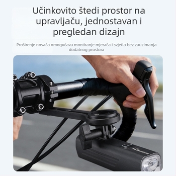 Divine Fire prilagođeni držač svjetla za bicikl s integriranim najlonskim nosačem za upravljač - Prilagodba dostupna; Uvoz nije; Ovlaštena privatna marka
