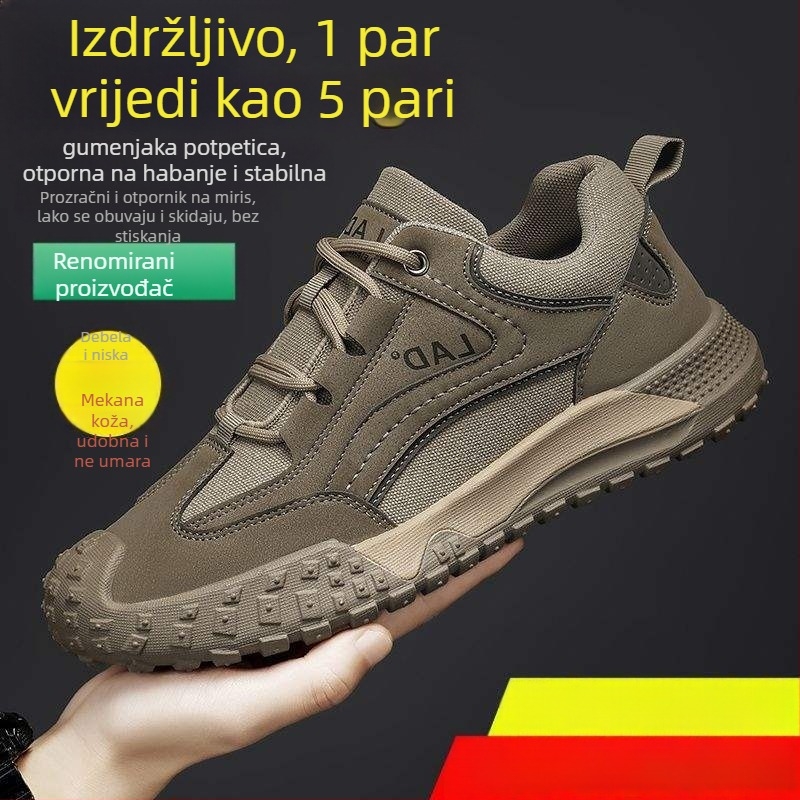 Loafers s gornjim dijelom od više materijala, oštar nos, nizak otvor, gumeni potplat, EVA ulošak