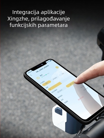 Pametno povezano prednje svjetlo za bicikl, model CBL1600X, Mai Jixuan