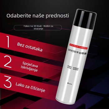 Dodatna oprema za 3D ispis Create Wisdom Sprej za grijanje radne ploče protiv savijanja PLA ljepilo (Brand: Create Wisdom; Model: Hot Bed Spray; Type: 3D Printing Supplies)
