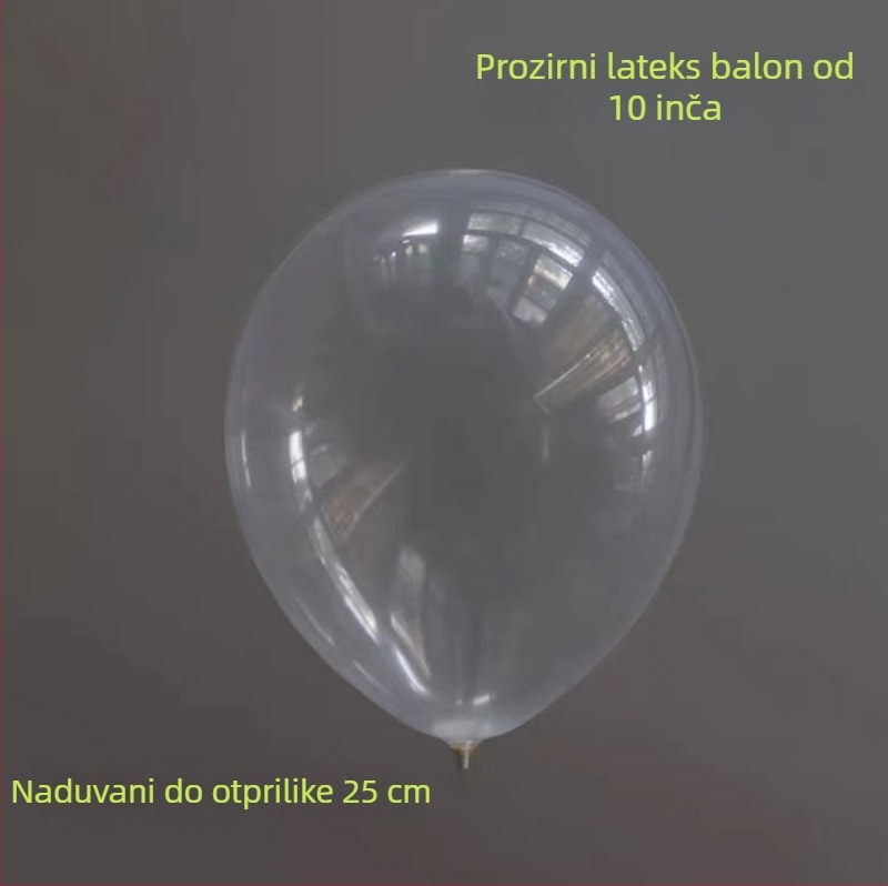 Latex baloni Tonghai Aimin — prozirni s logotipom OK; materijal: latex; oblik: okrugli; pogodni za vjenčanja i događaje.