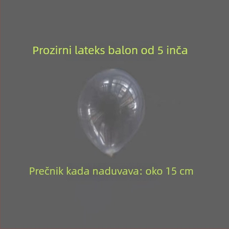 Latex baloni Tonghai Aimin — prozirni s logotipom OK; materijal: latex; oblik: okrugli; pogodni za vjenčanja i događaje.