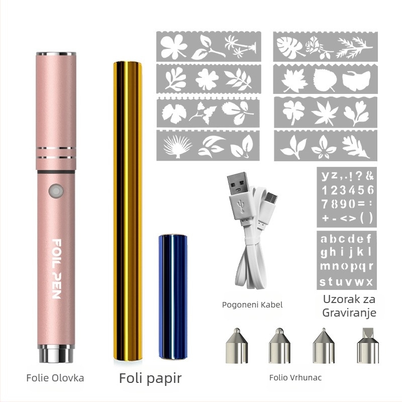 KR123-1 prijenosni alat za toplinsko tiskanje od aluminijske legure, za papir i kožu, Kangrun, punjiv