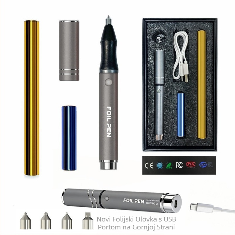 KR123-1 prijenosni alat za toplinsko tiskanje od aluminijske legure, za papir i kožu, Kangrun, punjiv