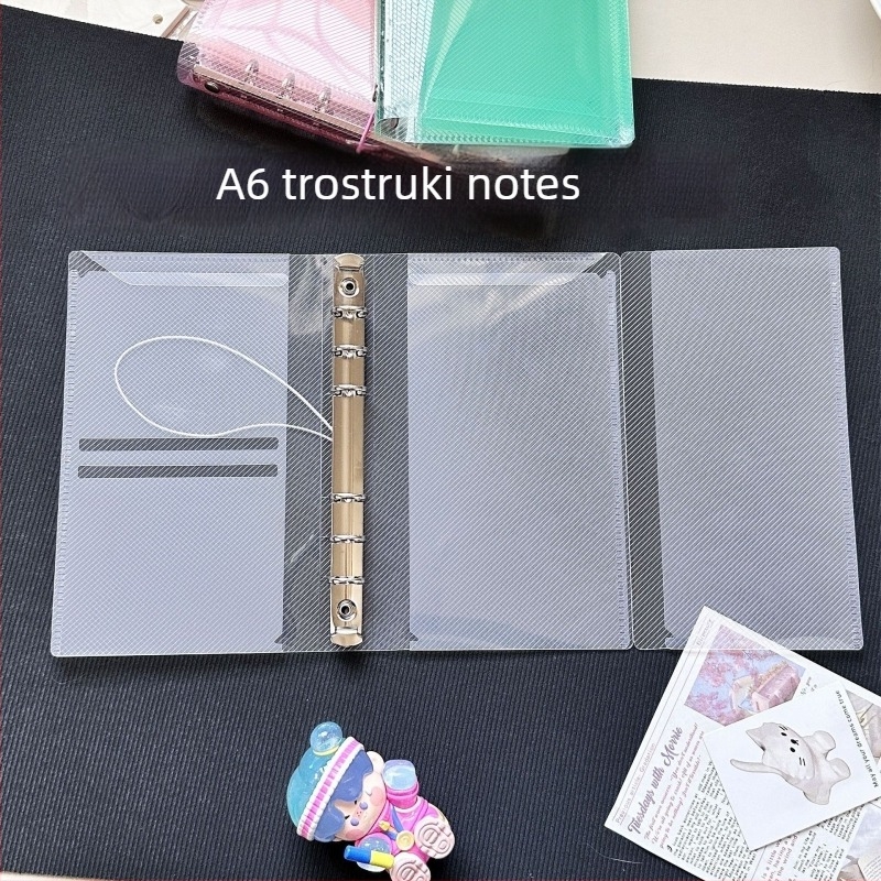 Trostruki PP binder bilježnica za pohranu s twill teksturom, kreativni stil