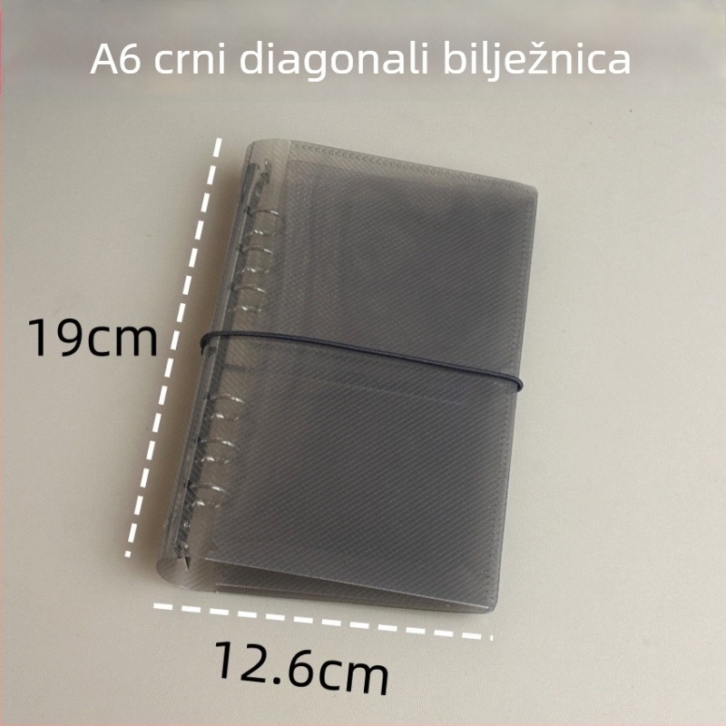 Trostruki PP binder bilježnica za pohranu s twill teksturom, kreativni stil