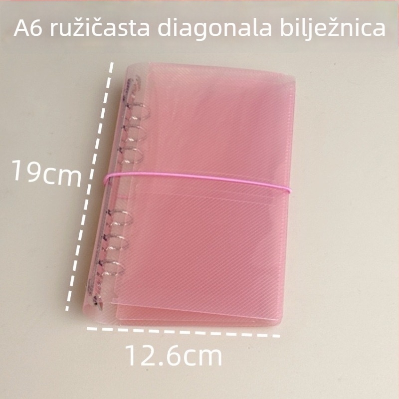 Trostruki PP binder bilježnica za pohranu s twill teksturom, kreativni stil
